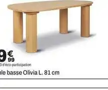 BUT Table basse olivia l. 81 cm offre