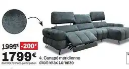 BUT Canapé mérdienne droit relax lorenzo offre