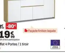 BUT Buffet 4 portes/1 tiroir moss offre