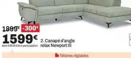 BUT Canapé d'angle relax newport offre