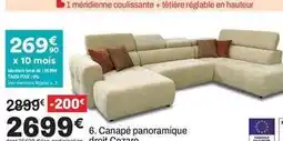 BUT Total - canapé panoramique droit cezare offre