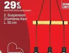 BUT Suspension 3 lumières kavi offre