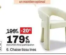 BUT Chaise tissu ines offre