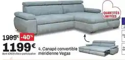 BUT Canapé convertible mérdienne vegas offre