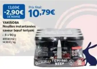 Nouilles instantanées saveur bœuf teriyaki