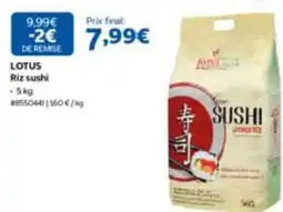 Costco Lotus - riz sushi offre