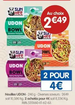 b&m Sun - nouilles offre