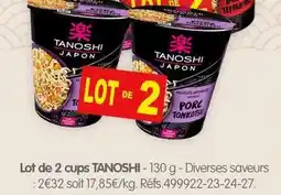 b&m Tanoshi - lot de 2 cups offre