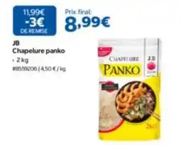Costco J&b - chapelure panko offre