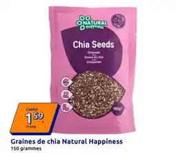 Action Natural Happiness Graines de chia offre