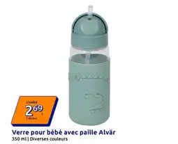 Action Alvär Verre pour bébé avec paille offre