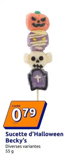 Action Becky's Sucette d'Halloween offre