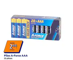 Action A-Force Piles AAA offre