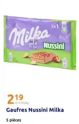 Action Milka Gaufres Nussini offre