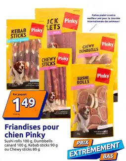 Action Pinky Friandises pour chien offre