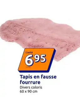 Action Tapis en fausse fourrure offre