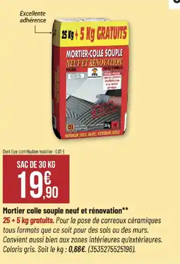 Bricorama FIT Mortier-colle souple offre