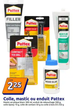 Action Pattex Colle, mastic ou enduit offre