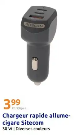 Action Sitecom Chargeur rapide allume-cigare offre
