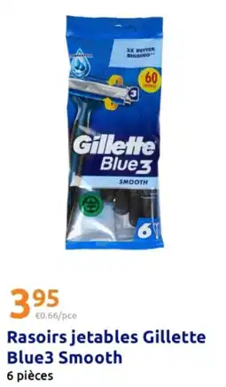 Action Gillette Rasoirs jetables Blue3 Smooth offre