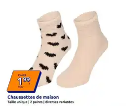 Action Chaussettes de maison offre