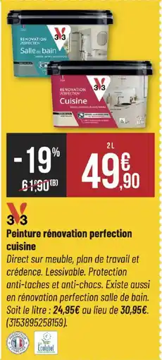 Bricorama 3 3 Peinture rénovation perfection cuisine offre