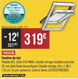 Bricorama VELUX Fenêtre de toit offre