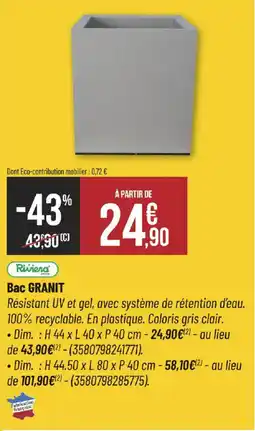 Bricorama Riviera Bac GRANIT offre