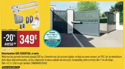Bricorama Somfy motorisation sgs essential à vérin offre