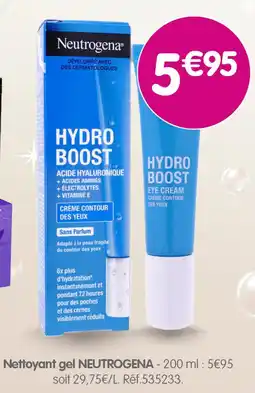 b&m Neutrogena nettoyant gel offre
