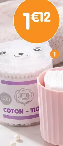 b&m Cotton flomer pack de 300 cotons tiges panda offre