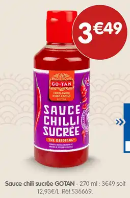 b&m Go tan sauce chili sucrée offre