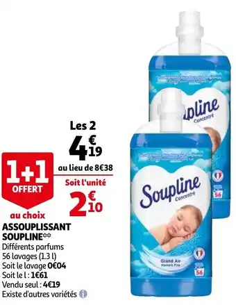 Auchan Assouplissant soupline offre
