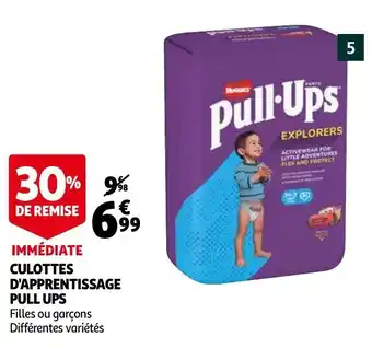 Auchan Culottes d'apprentissage pull ups offre
