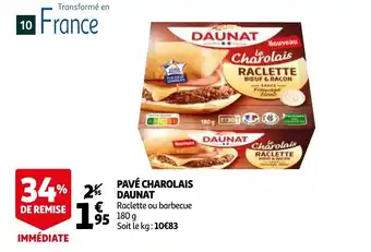 Auchan Pavé charolais daunat offre