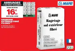 Brico Dépôt MAPEI Ragréage sol extérieur fibré offre