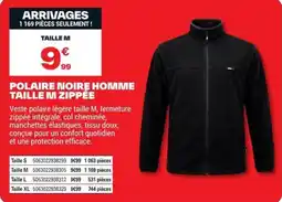 Brico Dépôt POLAIRE NOIRE HOMME offre