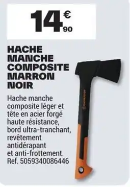 Brico Dépôt MAGNATON Hache manche composite marron noir offre