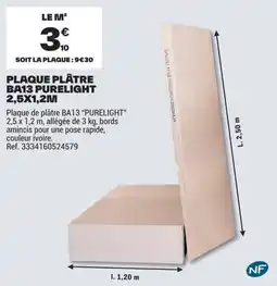 Brico Dépôt BA13 PURELIGHT offre