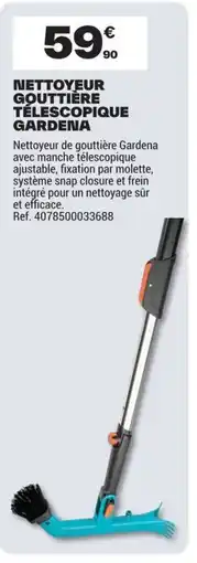 Brico Dépôt GARDENA Nettoyeur gouttière télescopique offre
