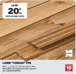 Brico Dépôt LAME "THERAO" PIN offre