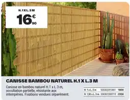 Brico Dépôt CANISSE BAMBOU NATUREL offre
