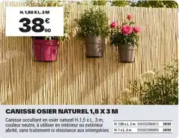 Brico Dépôt CANISSE OSIER NATUREL offre