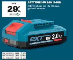 Brico Dépôt EXT BATTERIE 18V 2AH LI-ION offre