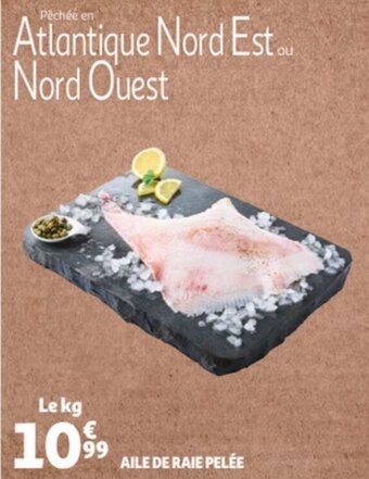 Auchan Aile de raie pelée offre