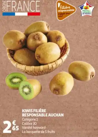 Auchan Kiwis filière responsable auchan offre