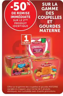 Hyper U Materne sur la gamme des couplles et gourdes offre