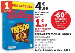 Hyper U Kellogg's Trésor offre
