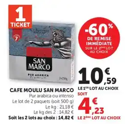 Hyper U SAN MARCO CAFE MOULU offre