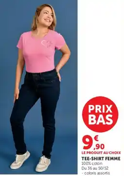 Hyper U TEE-SHIRT FEMME offre